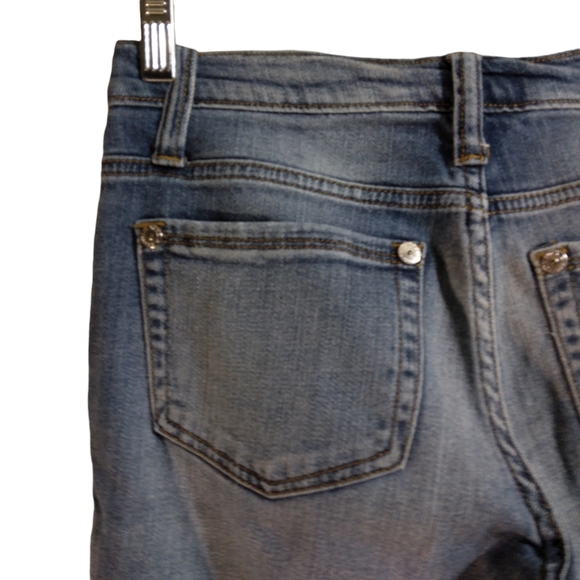 Rock & Republic indee jeans womens size 2 blue distressed denim stretch - Picture 8 of 10